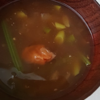 梅入りとろみ中華スープ